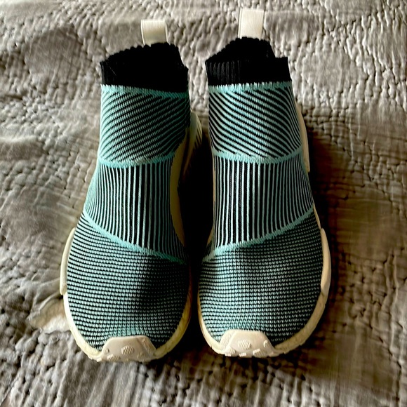 adidas gazelle silver green womens Adidas NMD CS1 Parley Primeknit Sneakers